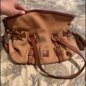 Dooney and Bourke Florentine Double Strap Tassel Bag